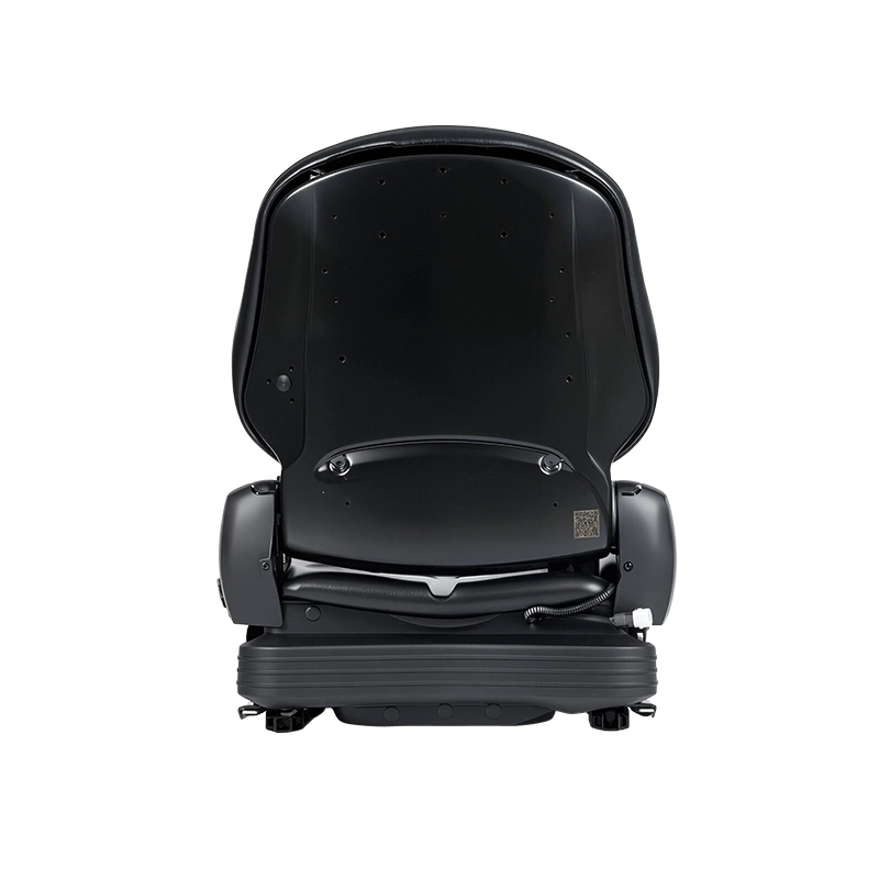 Scaun mecanic cu suspensie de schimb din vinil cu profil redus BF16 pentru echipamentele de manipulare a materialelor cu stivuitor - negru cu EN13490 IT1+IT2