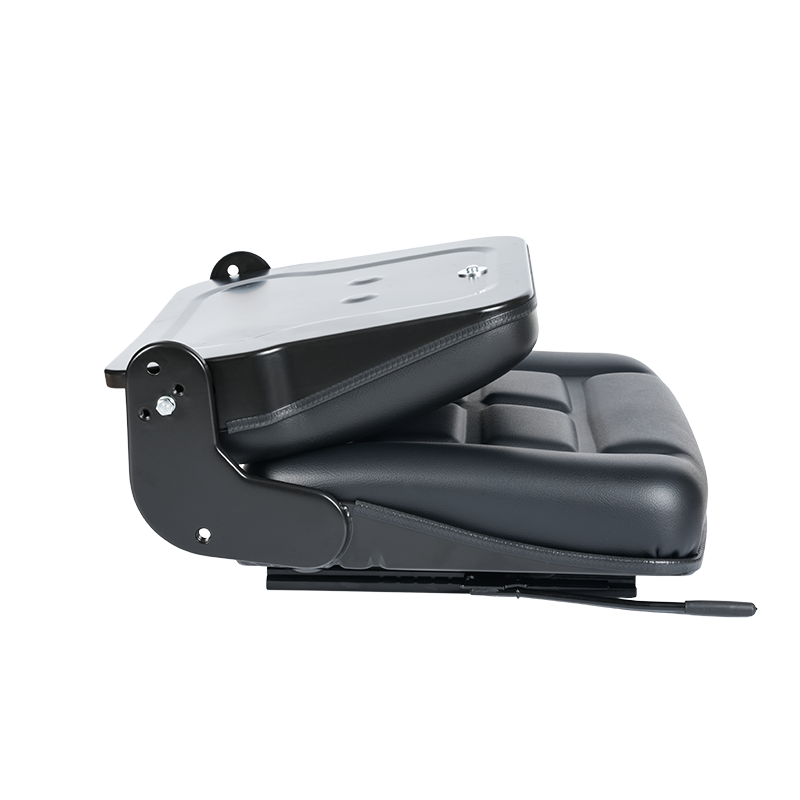 BF1-2 Scaun pentru stivuitor cu spătar pliabil din vinil negru rentabil pentru flote de vehicule de depozit