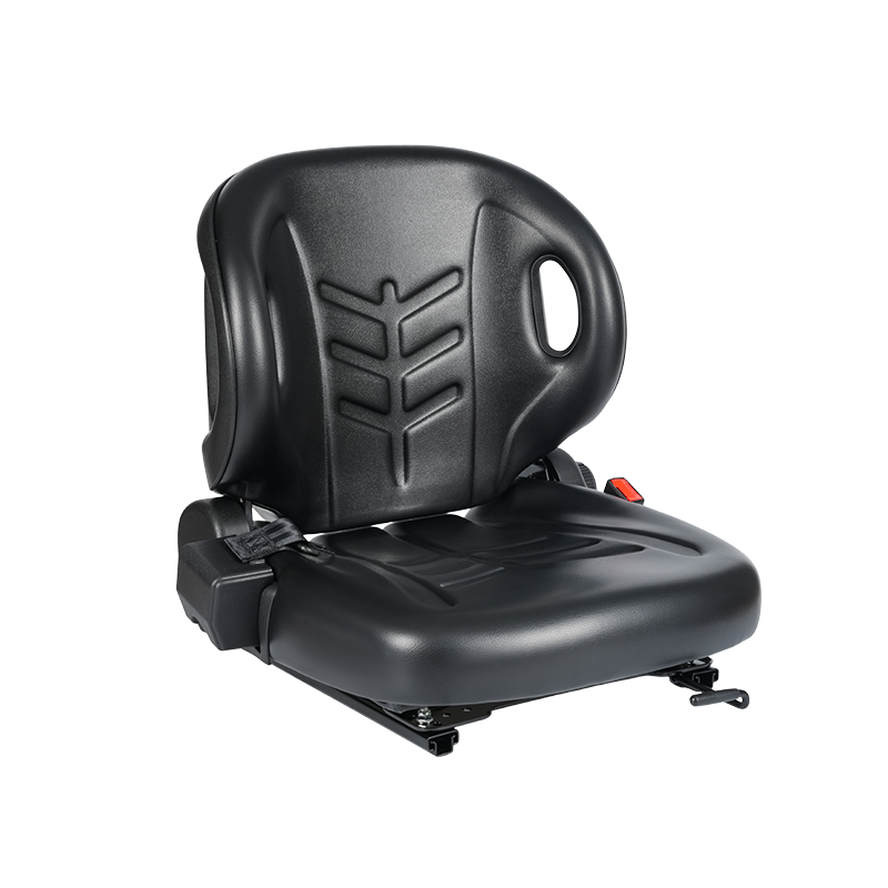 Scaun plat cu potrivire universală BF2-2 pentru tractoare de aeroport cu înclinare la 60°, centură de siguranță retractabilă și cutie de documente